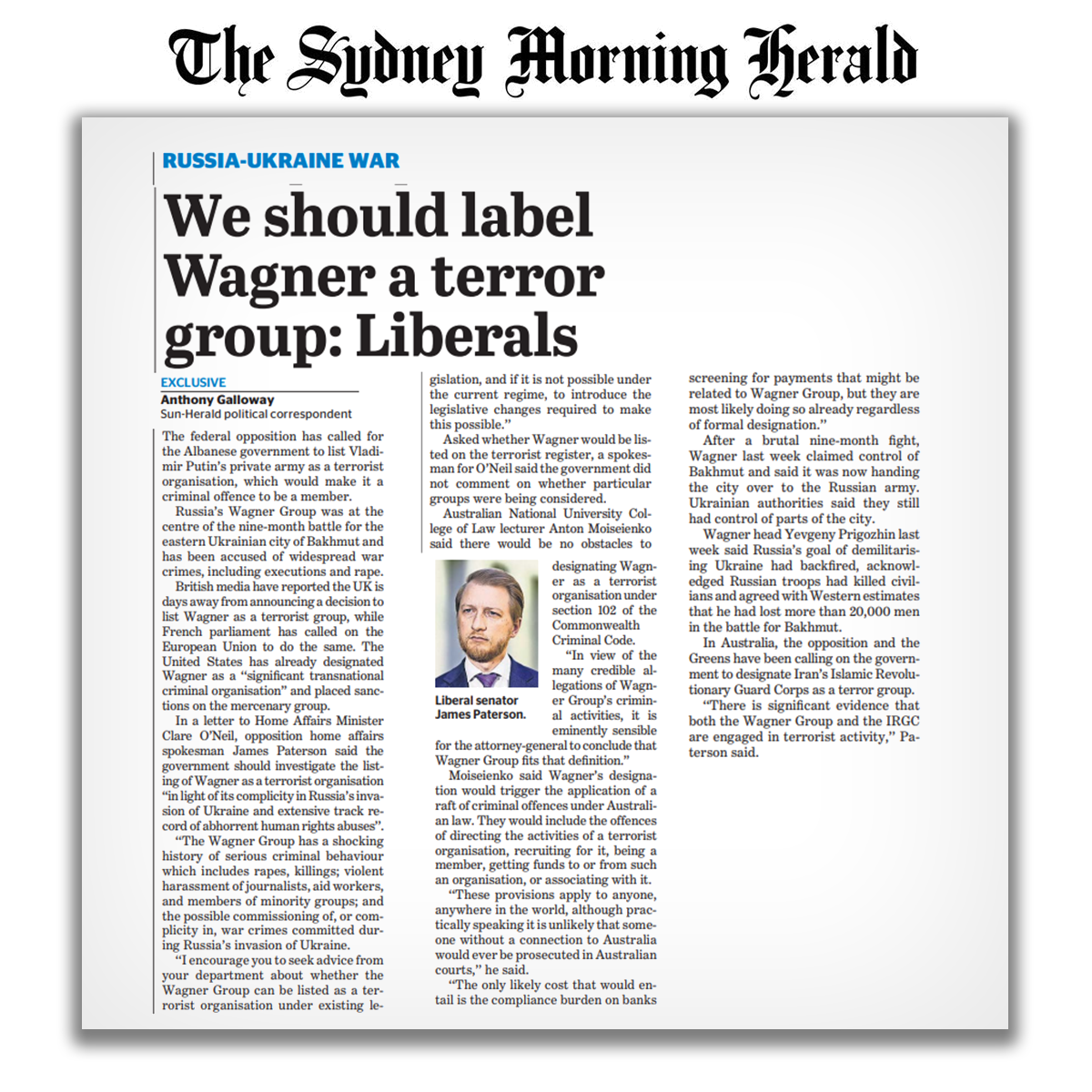 We should label Wagner a terror group Liberals